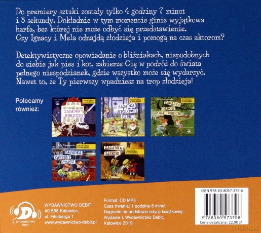 Zagadka teatru. Ignacy i Mela na tropie złodzieja - Zofia Staniszewska [AUDIOBOOK]