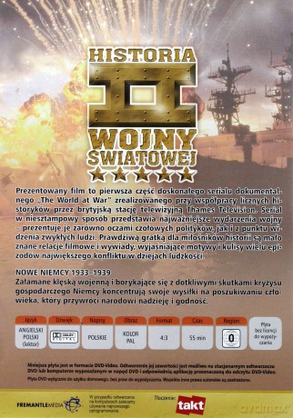 Historia II Wojny Światowej 01: Nowe Niemcy 1933-1939 [DVD]