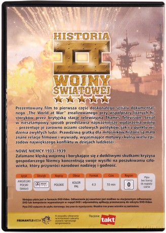Historia II Wojny Światowej 01: Nowe Niemcy 1933-1939 [DVD]