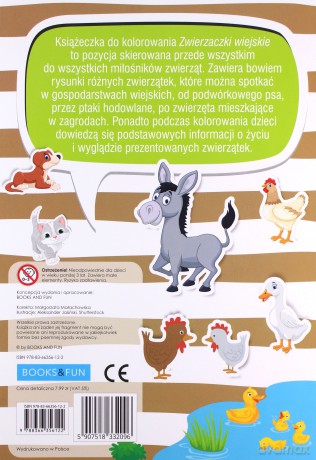 Zwierzaczki wiejskie plus naklejki kolorowanka [KSIĄŻKA]