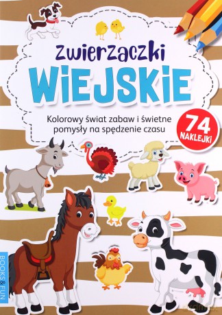 Zwierzaczki wiejskie plus naklejki kolorowanka [KSIĄŻKA]