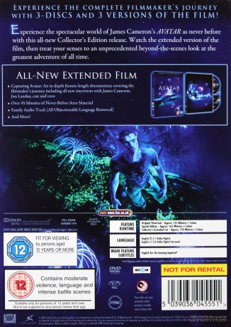 Avatar (Collector's Extended Edition) [3DVD]