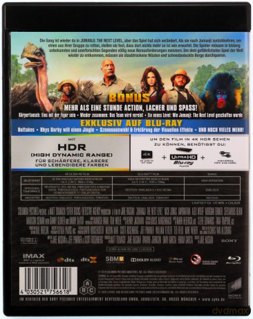 Jumanji: The Next Level (Jumanji: Następny poziom) [Blu-Ray 4K]+[Blu-Ray]