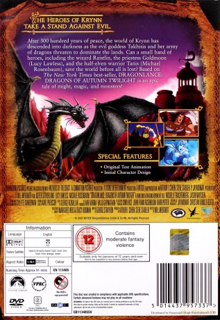Dragonlance - Dragons Of Autumn Twilight (Dragonlance: Smoki schyłku jesieni) [DVD]