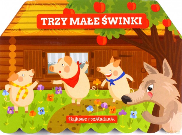 Bajkowe rozkładanki. Trzy małe świnki - Nicole van Dooren [KSIĄŻKA]
