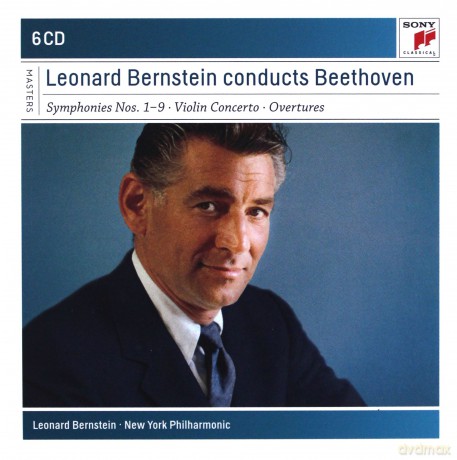 Leonard Bernstein: Leonard Bernstein - Beethoven Symphonies Nos. 1-9, Overtures, Violin Concerto [6CD]