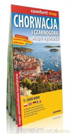Comfort! map Chorwacja i Czarnogóra 1:300 000 mapa
