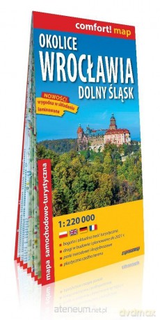 Comfort! map Okolice Wrocławia 1:220 000 mapa