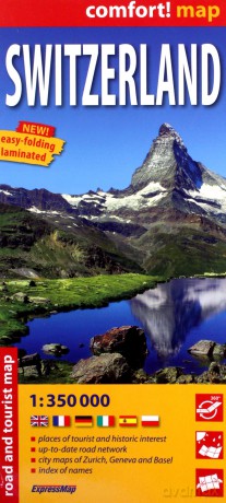 Comfort! map Switzerland 1:350 000 mapa