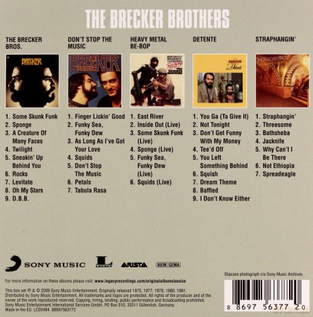 The Brecker Brothers: Original Album Classics (slipcase) [5CD]