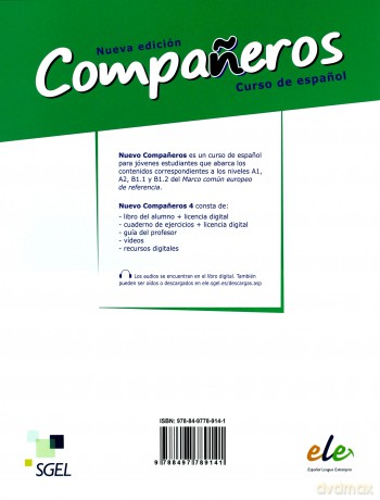 Companeros 4 ćwiczenia + licencia digital [KSIĄŻKA]