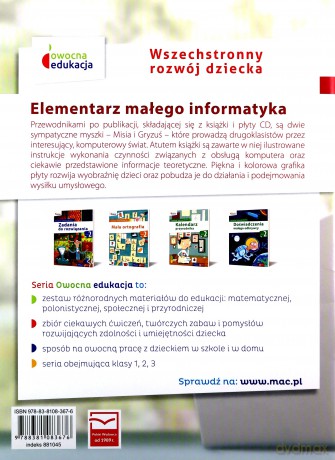 Elementarz małego informatyka Szkoła Podstawowa 2 Podręcznik [KSIĄŻKA]