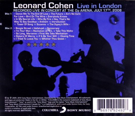 Leonard Cohen: Live In London [2CD]