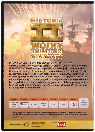 Historia II Wojny Światowej 04:Bitwa o Anglię - Osamotniona wyspa V1940-V1941  [DVD]
