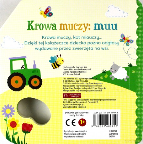 Książeczka dla malucha. Krowa muczu muu [KSIĄŻKA]