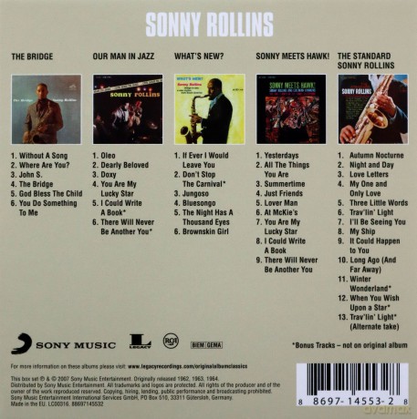 Sonny Rollins: Original Album Classics [BOX] [5CD]