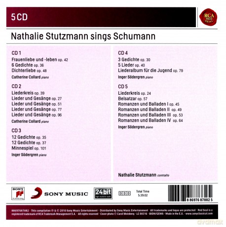 Nathalie Stutzmann: Schumann Songs [5CD]