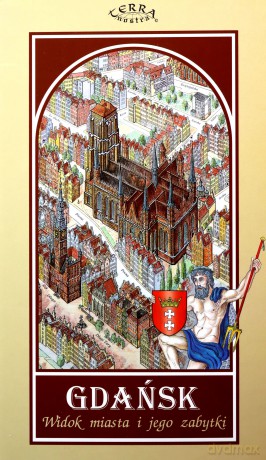Mapa - Gdańsk. Widok miasta i jego zabytki