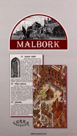 Mapa - Malbork. Zamek z bliska i z daleka