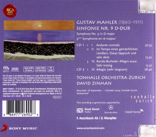 David Zinman: Mahler: Symphony No. 9 [2SACD]