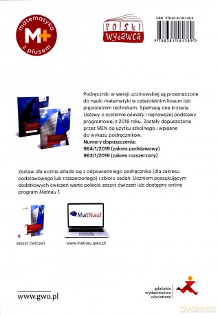 Matematyka z plusem LO 1 Zbiór zadań [KSIĄŻKA]