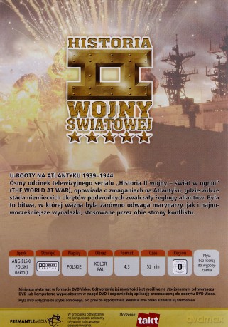Historia II Wojny Światowej 08:U-booty na Atlantyku 1939-1944 [DVD]