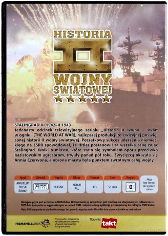 Historia II Wojny Światowej 11: Stalingrad VI 1942-II 1943 [DVD]