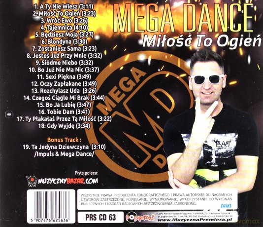 Mega Dance: Miłość To Ogień [CD]