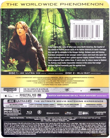 The Hunger Games (Igrzyska Śmierci) [Blu-Ray 4K]+[Blu-Ray]