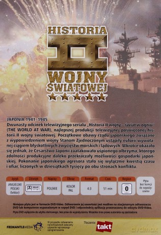 Historia II Wojny Światowej 12: Japonia 1941-1945  [DVD]