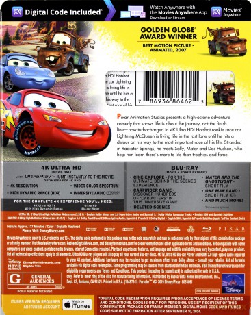 Cars (Auta) (Disney) [Blu-Ray 4K]+[Blu-Ray]