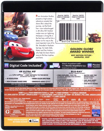 Cars (Auta) (Disney) [Blu-Ray 4K]+[Blu-Ray]