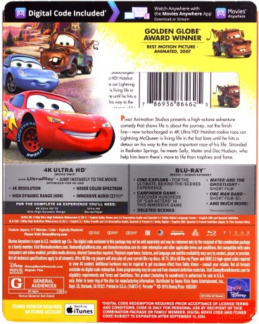 Cars (Auta) (Disney) [Blu-Ray 4K]+[Blu-Ray]