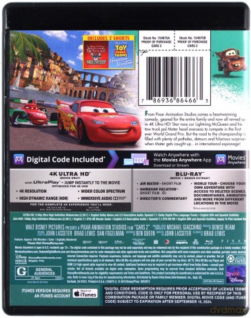 Cars 2 (Auta 2) (Disney) [Blu-Ray 4K]+[Blu-Ray]