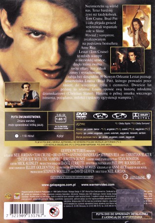 Wywiad z wampirem (polski lektor) (Legendy Kina) [DVD]