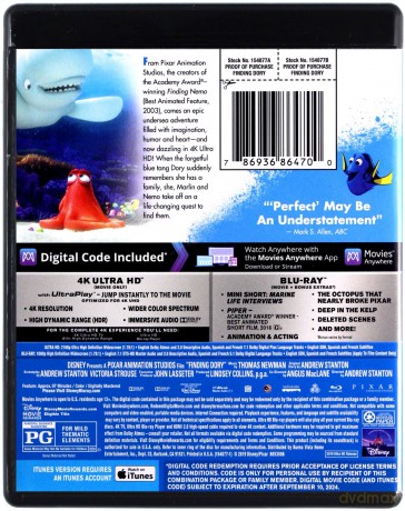 Finding Dory (Gdzie jest Dory?) (Disney) [Blu-Ray 4K]+[Blu-Ray]