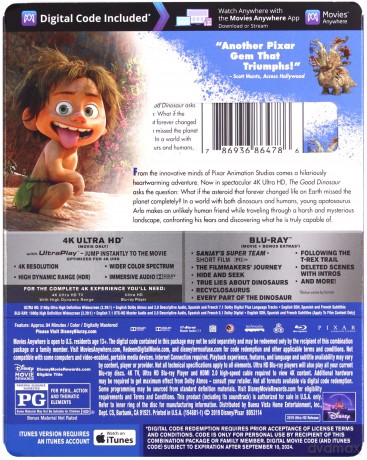 The Good Dinosaur (Dobry Dinozaur) (Disney) [Blu-Ray 4K]+[Blu-Ray]