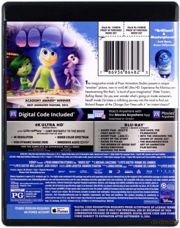 Inside Out (W głowie się nie mieści) (Disney) [Blu-Ray 4K]+[Blu-Ray]