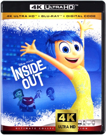 Inside Out (W głowie się nie mieści) (Disney) [Blu-Ray 4K]+[Blu-Ray]
