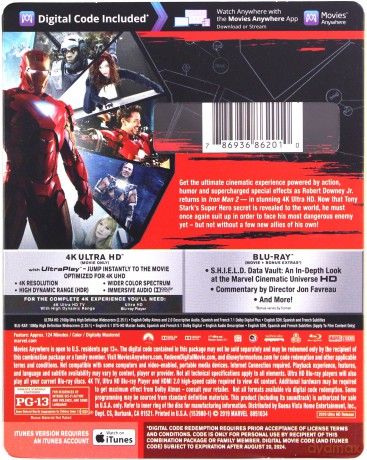 Iron Man 2 [Blu-Ray 4K]+[Blu-Ray]