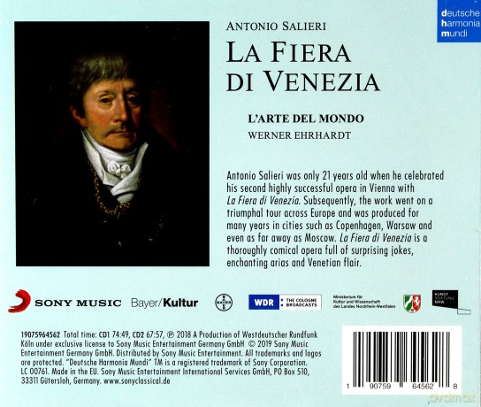 L'arte del mondo: Antonio Salieri: La fiera di Venezia [2CD]