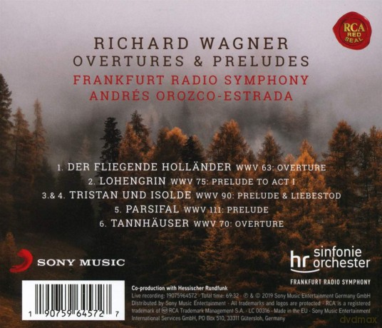 Andres Orozco-Estrada: Wagner Overtures and Preludes (Live) [CD]