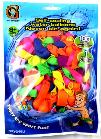 Balony wodne samozamykające 100 szt.w worku