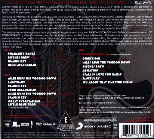 Miles Davis: Bitches Brew (Legacy Edition) [2CD]+[DVD]