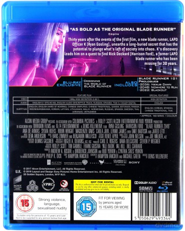 Blade Runner 2049 [Blu-Ray]