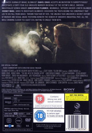 The Girl With The Dragon Tattoo (Dziewczyna z tatuażem) [DVD]
