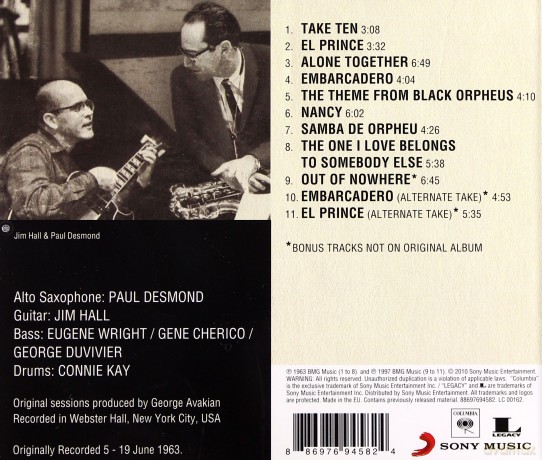 Paul Desmond: Take Ten [CD]