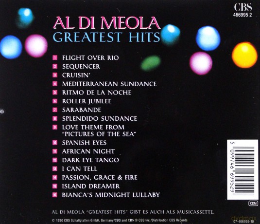 Al DiMeola: Greatest Hits [CD]