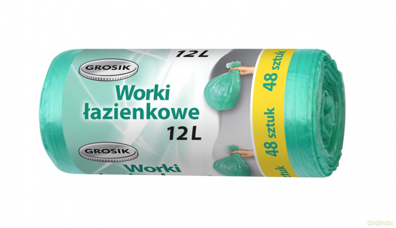 Sarantis Jan Niezbędny Grosik Worki na śmieci łazienkowe 12L 1op. - 48 szt