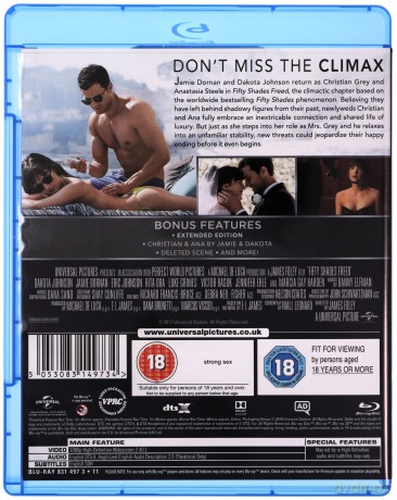 Fifty Shades Freed 3-Movie Boxset (Pięćdziesiąt Twary Greya) [3xBlu-Ray]